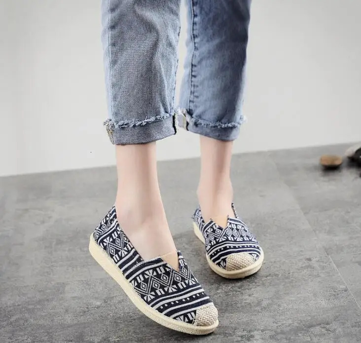 womens casual canvas shoes female student fisherman flat shoes old Beijing cloth shoes 250613