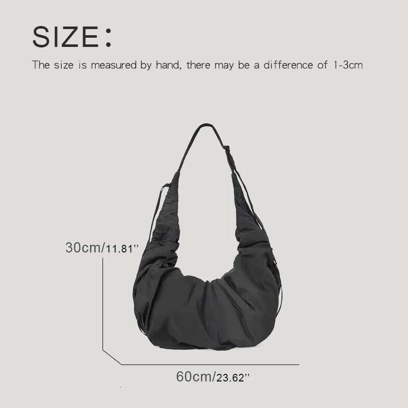 Women's Bags Designer Korean Casual Half Moon Bags For Women Designer Handbag And Purses New In Polyester Large Capacity Underarm Shoulder