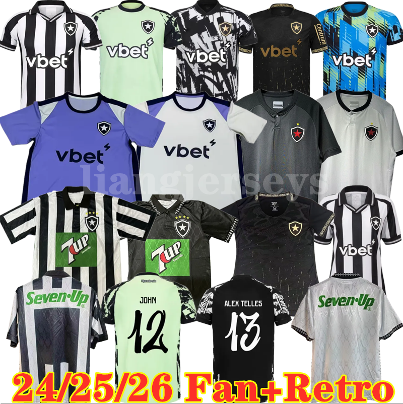 4XL 25 26 Botafogo De Futebol e Soccer Jerseys 2025 2026 MATHEUS MARTINS ARTUR IGOR JESUS NEWTON BARBOZA ALEX TELLES uniform men's and women's children's set football