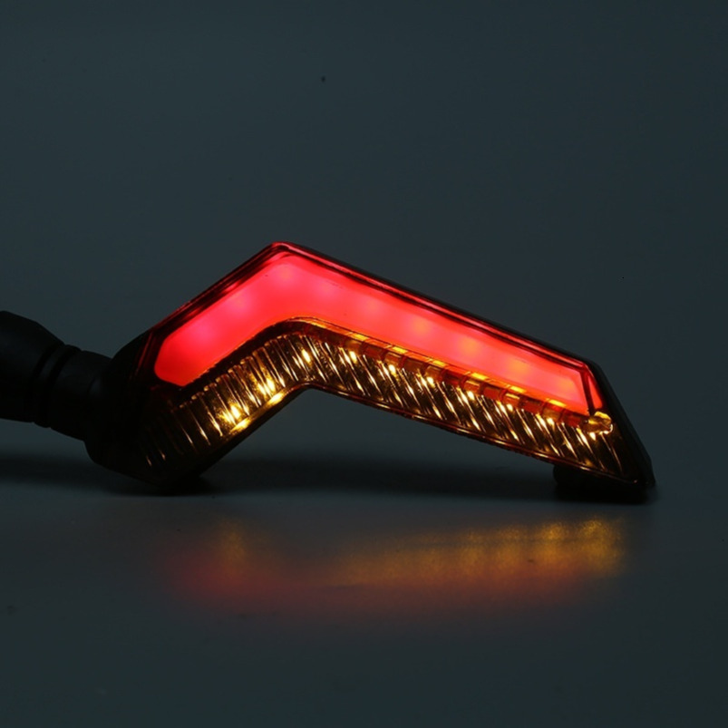 Custom Angel Wings Flowing Motorcycle LED Turn Signal 12V Off-Road Bike Direction Light Scooter Electric turn signal