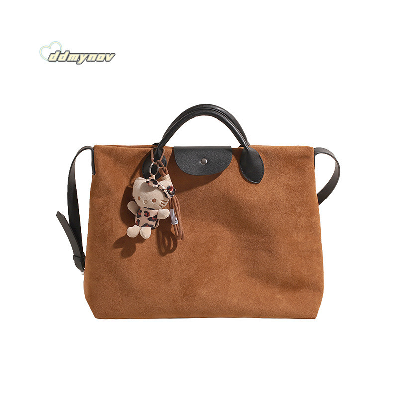 Korean Style Matte Large Capacity Handbag 2024 Autumn Winter Versatile Crossbody Briefcase Commuter Shoulder Bag ddmynov ddmynov ddmynov