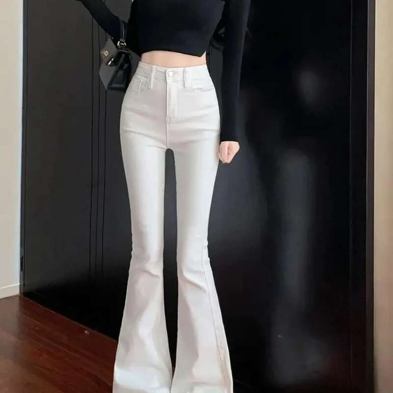 Womens Jeans Wide Leg High Waist Female Cowboy Pants Vintage Baggy Trend 2025 2000s Y2k Streetwear South Korea 90s Emo Trousers