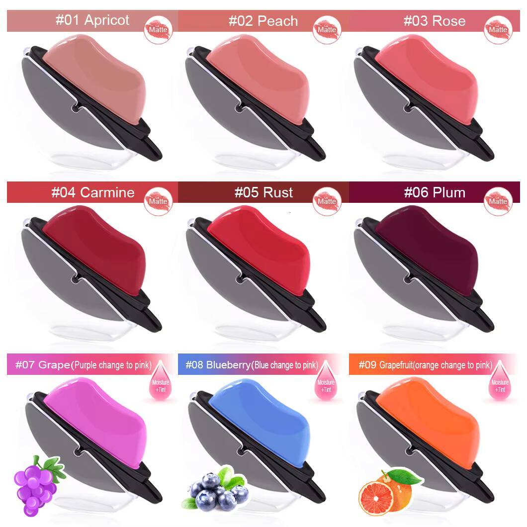 Lazy Lip-size Multi-color does not fade long-lasting waterproof velvet Mist Makeup matte non-stick cup lipstick happy