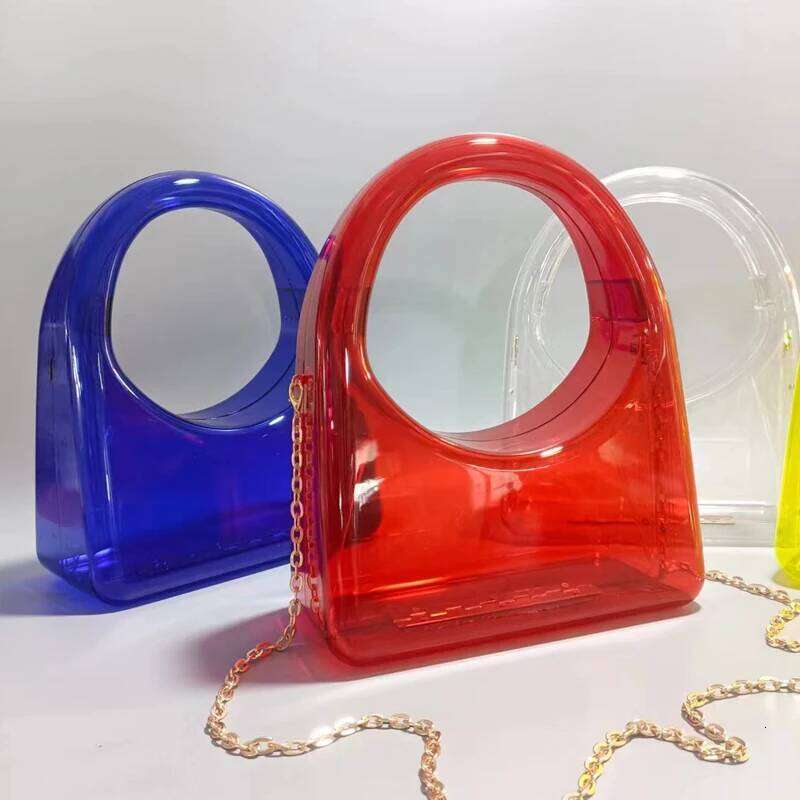 Women's Bags Designer Ladies Clutch Evening Bags For Women Designer Handbag And Purses New In Acrylic Transparent Box Chain Strap Shoulder