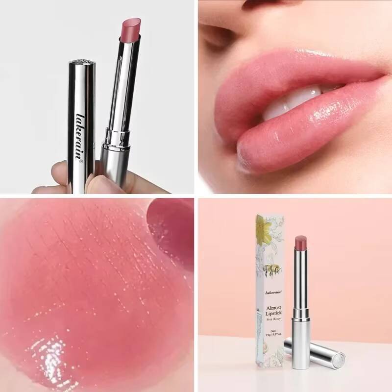 Vitamin E Pink Honey Lipstick Nourishing Moisturizing Tinted Plumping Balm Smooth Enhancing Natural Color Lip Care Makeup happy