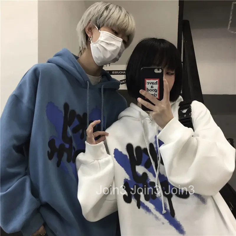 Hooded 2025 Punk Hoodies Long Hip Hop Female Clothes Grunge Sweatshirt for Women Aesthetic Korean Y2k Designer Tops Graphic Hot