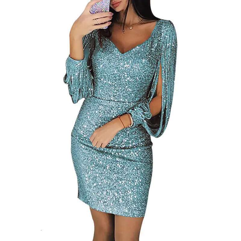 Female Dresses 2024 Short Night Club Womens Dress Evening Clothing Sequin Prom Mini Rhinestone Party Outfits Luxury Fashion X G