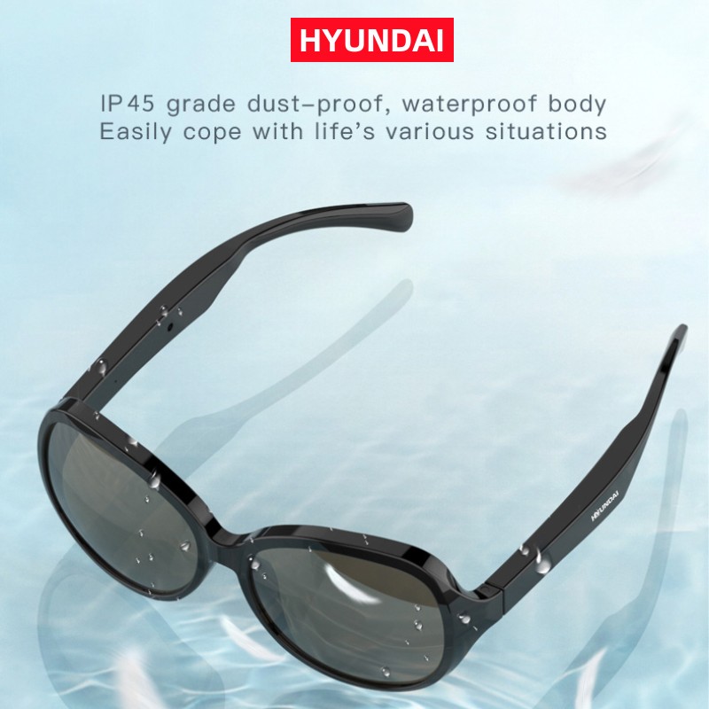HYUNDAI Smart Glasses Bluetooth 5.4 Headphones touch hands-free calling stereo music headphones For Outdoor Sport F07