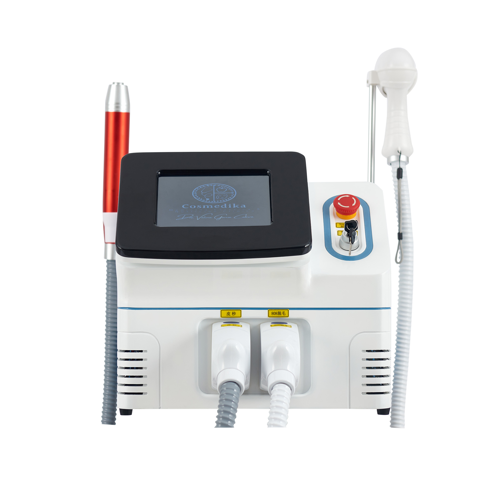 he latest professional 808 diode laser permanent painless Hair Removal portable 2-in-1 picosecond laser tattoo remover