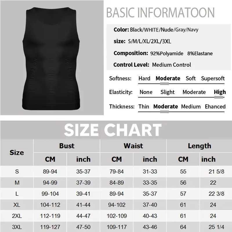 Men Compression Vest Slimming High-Performance Body Shaper Abs Abdomen Workout Tank Top Sleeveless Shapewear Belly Control Shirt W250616