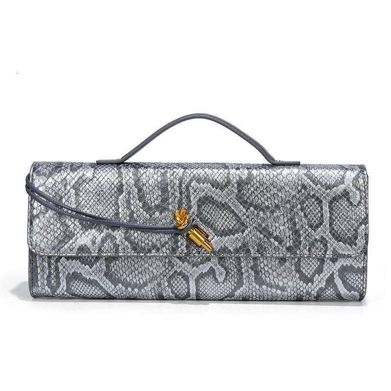 Lanjia High End Handheld Evening For Women Horizontal Trendy Stone Pattern Baguette Bag Niche Single Shoulder Crossbody Bag E Bca F
