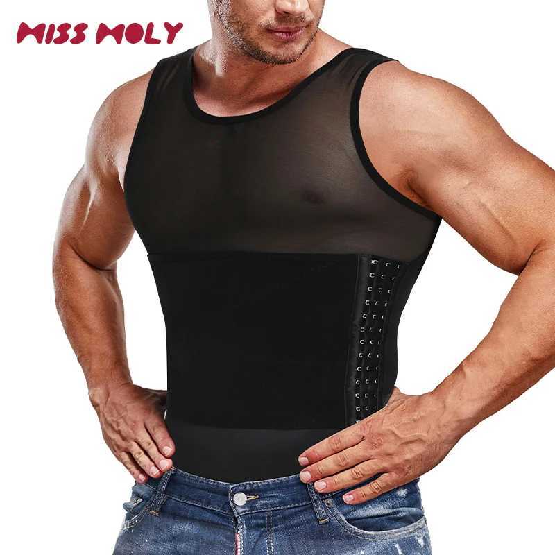 Compression Shirt Men Sleeveless Tummy Control Body Shaper Waist Trainer Belly Flat Abdomen Undershirt Tank Top Workout Shirt W250616