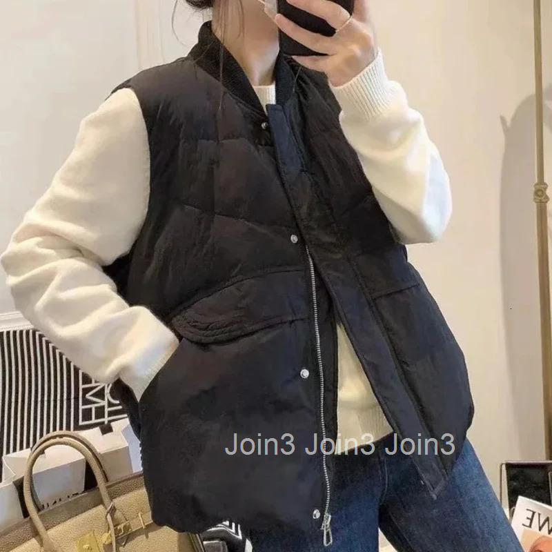 Lady Down Giletes Quilted Warm Korean Style Winter Clothing Clothes Fashion 2025 Womens Puffer Vests Coats on Sale Insulated
