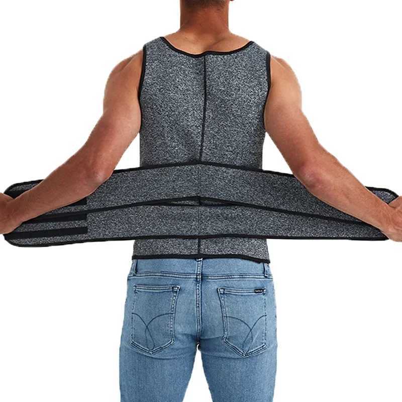 Men Body Shaper Waist Trainer Vest Slimming Shirt Sauna Sweat Vest Compression Undershirt Shapewear Fat Burner Workout Tank Tops W250616