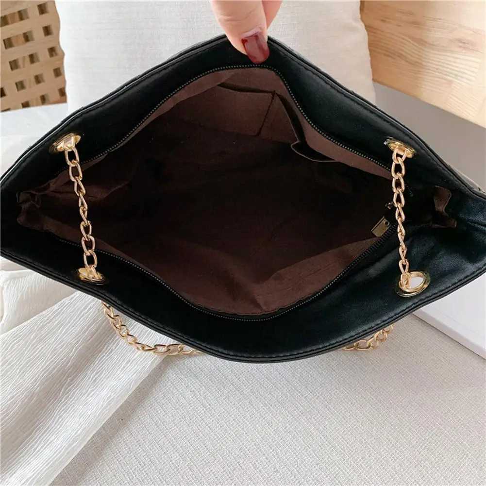 PU Leather Fashion Women Shoulder Bags Casual Large Capacity Chain Top-handle Bags Female Solid Color Crossbody Bags Handbags XJ2520616