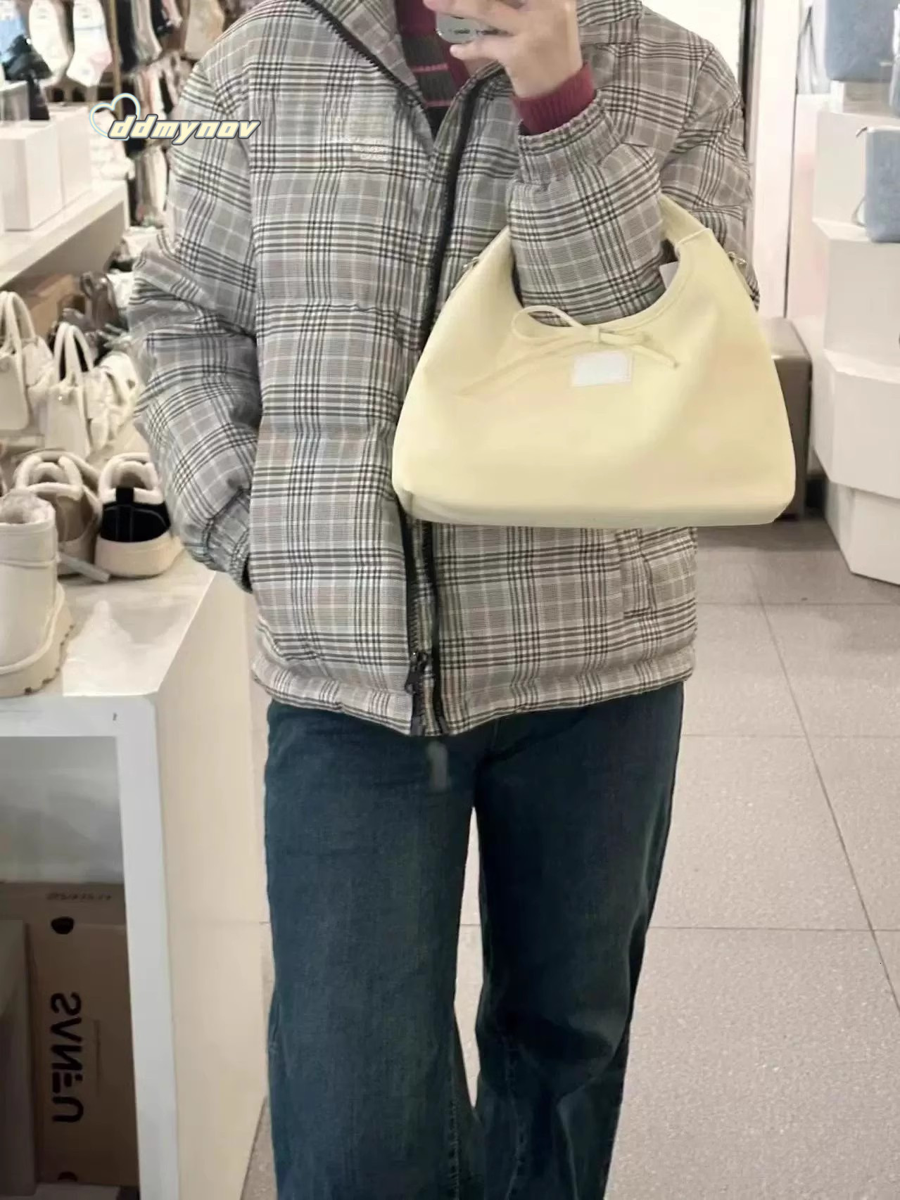 Gentle and Sweet Bowknot Strap Handbag 2025 Spring New Korean Style Simple Casual Large Capacity Dumpling Bag ddmynov ddmynov ddmynov