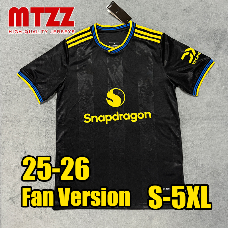 5XL 4XL MTZZ 25 26 Soccer Jersey Home Away Third Hojlund Rashford Zirkzee Fernandes Mainoo Antony Yoro Cantona Mens Top Man Football Shirt 2025 2026 Fan Version