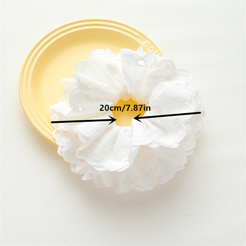 Super fairy lace lace large intestine ring 2025 new gentle tie ponytail hair accessories small fresh headband female