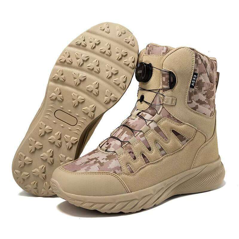 High Quality Outdoor Training Shoes Men's Tactical Anti-Slippery Hiking Boots
