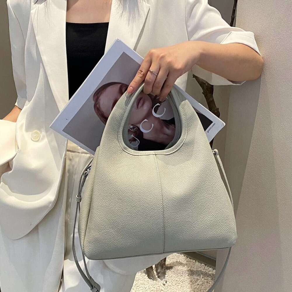 Straw Beach Tote Top Layer Cowhide Women S Versatile Shoulder Crossbody Unique New Casual Fashion Basket Shopping Tote Genuine Leather Straw Large Tot