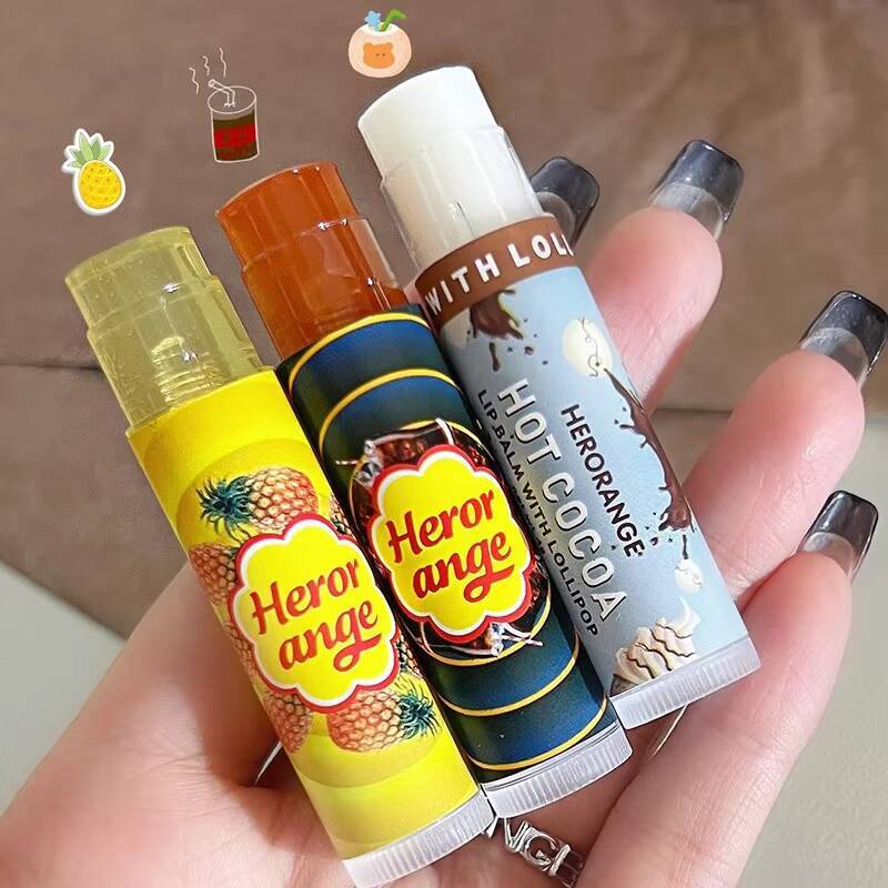 Fruit Moisturizing Balm Grapes Makeup Jelly Lighten Lines Plump Tint Nude Lipstick Primer Colorless Lip Care Wholesale happy