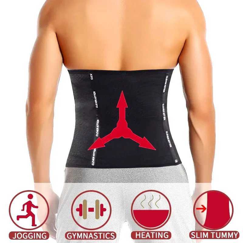 AfruliA Men Modeling Strap Slimming Waist Trainer Tummy Control Belt Body Shaper Sports Brace Abdomen Band Compression Shapewear W250616