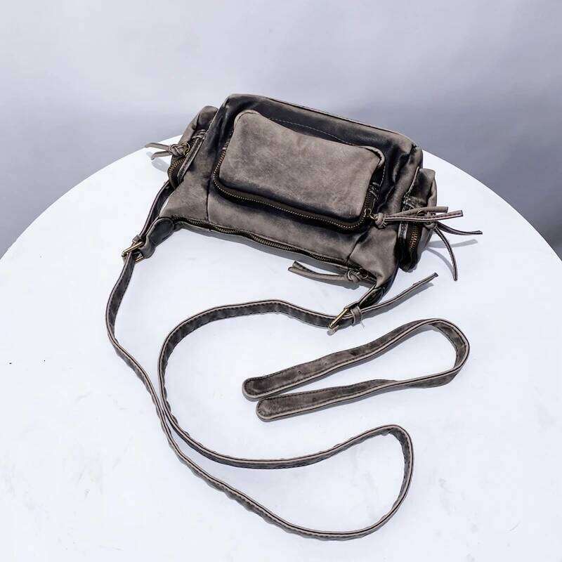 Women's Bags Designer Moto & Biker Bags For Women Designer Handbag And Purses New In PU Distressed Craftsmanship Multiple Pockets Shoulder