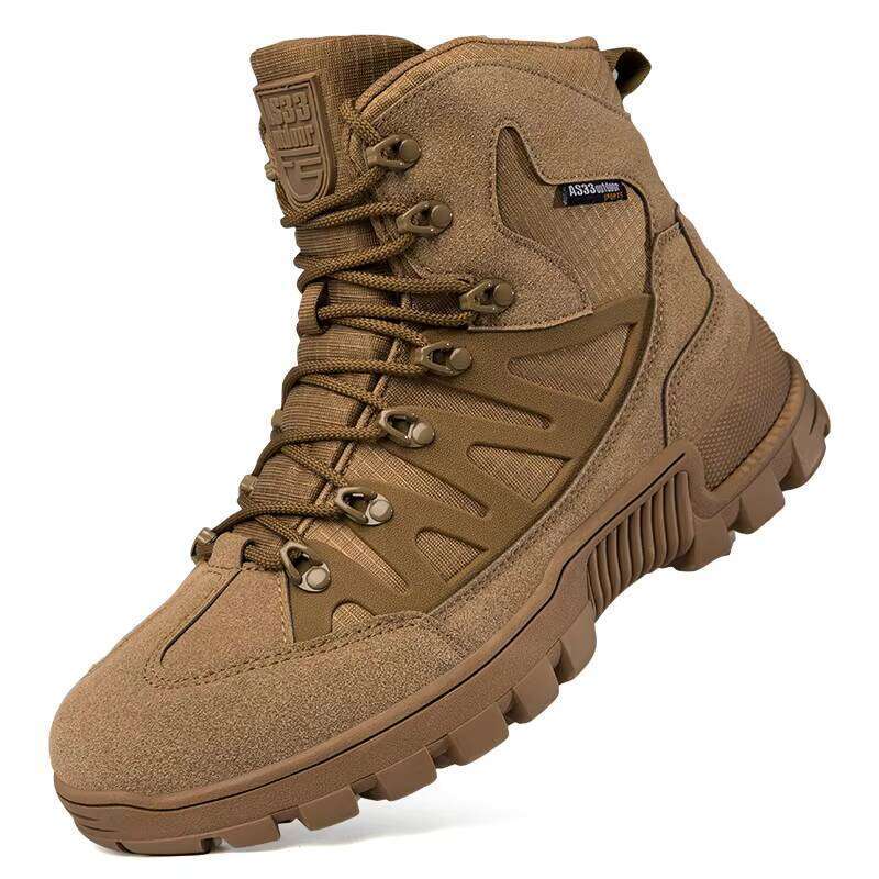 High Quality Men's Outdoor Hiking Tactical Training Desert Waterproof Work Safety Boots