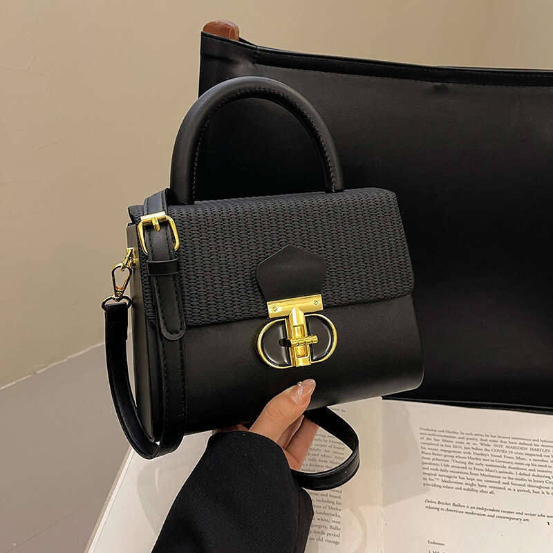 New Women's Niche Design Handbag Trendy Patchwork Shoulder Crossbody Bag