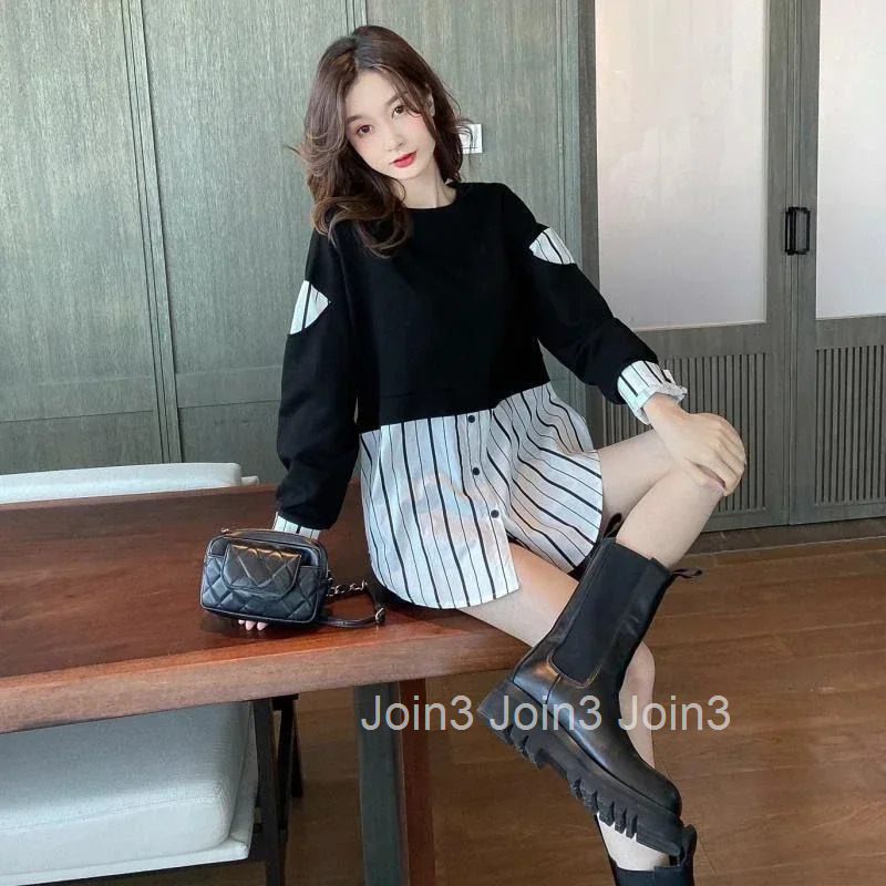 Pullovers Loose Female Top New In Baggy Korean E Clothing M Emo Novelty Matching 2000s Fashion Womens Sweatshirts On Promotion