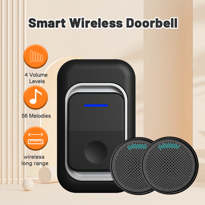 Waterproof Long-Range Wireless USB Doorbell - Easy to Install & Durable