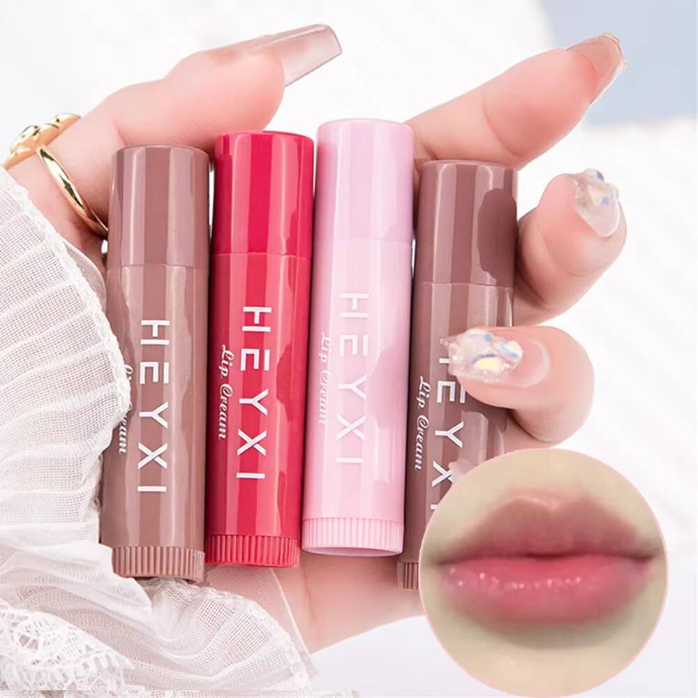 Colored Makeup Tinted Lip Care Lipstick Beauty And Health Moisturizing Fade Lipline Lips Balm Korean Cosmetics Kit happy
