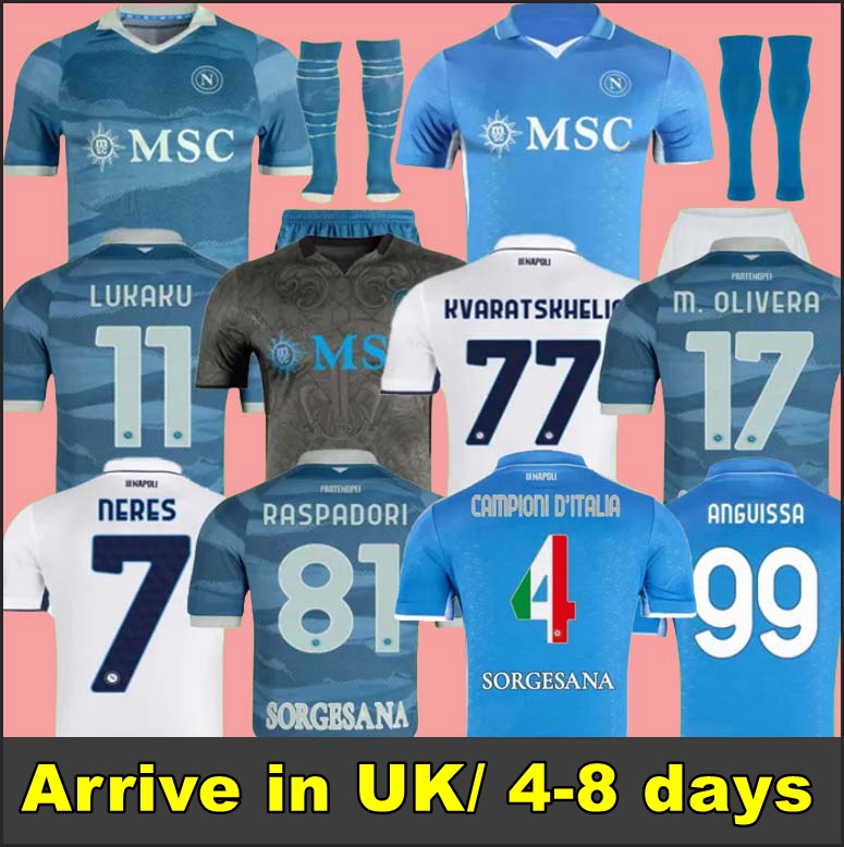 24 25 26 NAPOLI soccer jerseys Maglia Naples ZIELINSKI ANGUISSA OLIVERA KVARATSKHELIA KIDS FOOTBALL SHIRT OSIMHEN FABIAN LOZANO SSC Napoli Maillots de foot