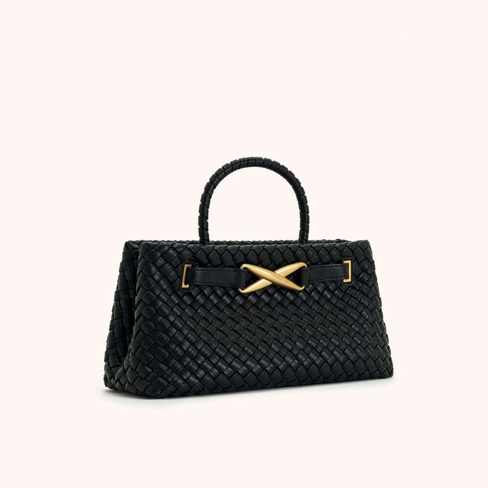 designer bag JW PEI Elora Woven Tote Women Solid Color Small Handbag Vegan Leather Purse Designer Simple Fashion Top Handle Bag