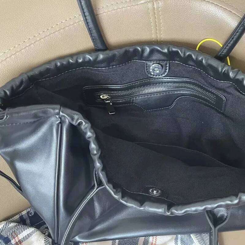 Women's Bags Designer Large Capacity Casual Tote Bags And Purses Designer Handbags For Women 2023 New PU Drawstring Buckle Closure Shoulder Bag