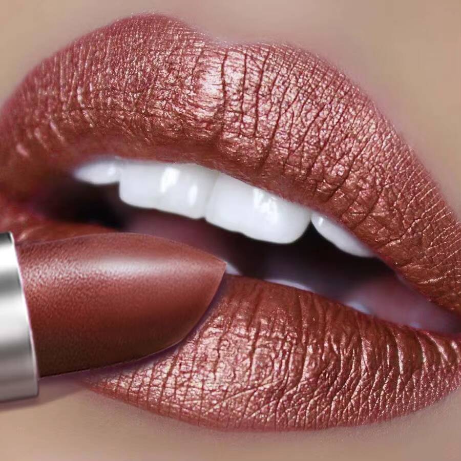 1 PC Sexy Glitter Plumping Metallic Lipstick Moisturizer Fruit Oil Lip Tint Gel Soft Tube Lips Makeup for Women Cosmetic happy