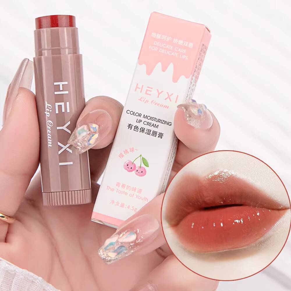 Colored Makeup Tinted Lip Care Lipstick Beauty And Health Moisturizing Fade Lipline Lips Balm Korean Cosmetics Kit happy