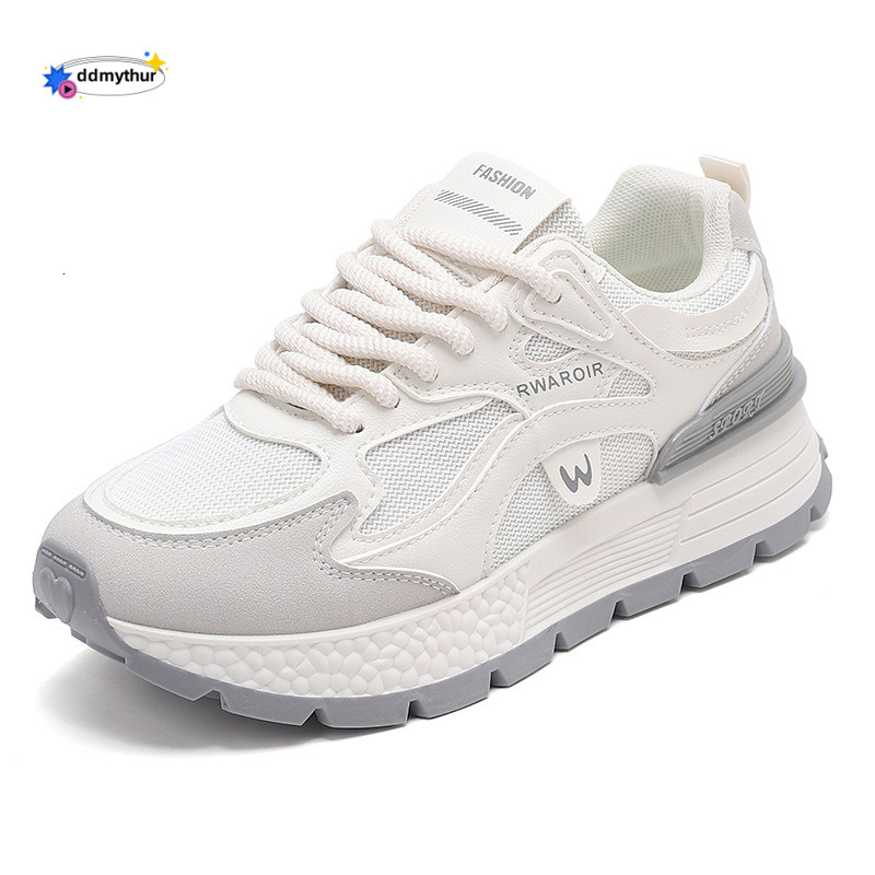 2024 Spring Summer New Breathable Women Mesh Sneakers Ultra-light Soft Sole White Casual Running Shoes Trendy ddmythur