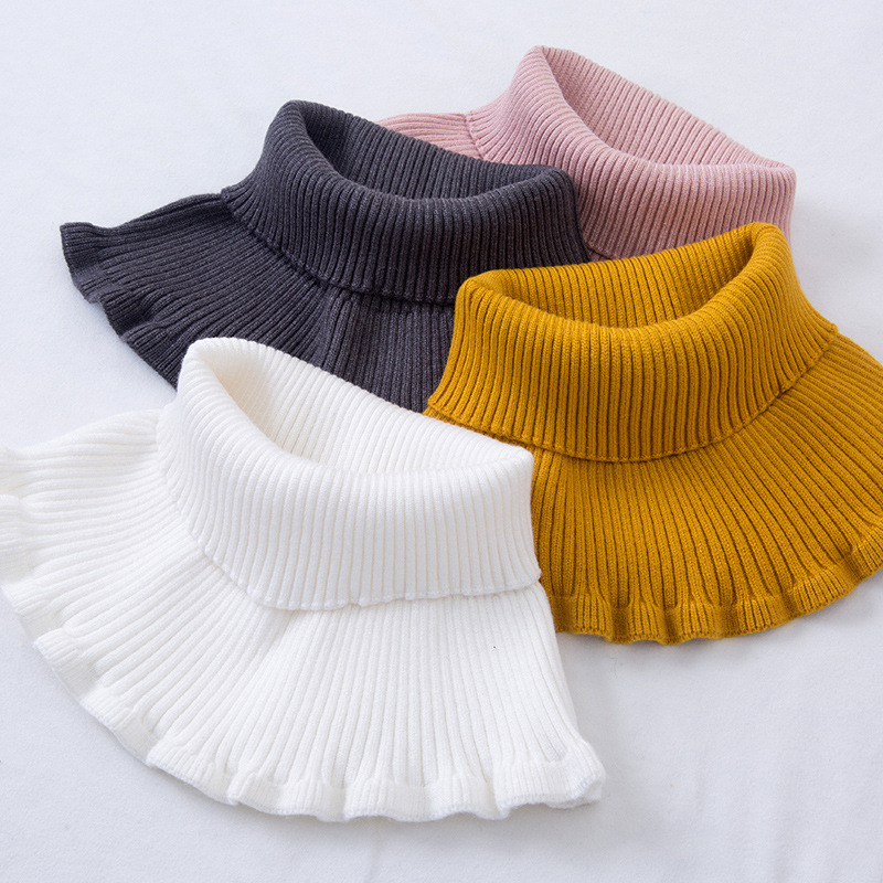 K1036 Cashmere neck cover for men and women elastic cervical vertebrae warm wool yarn knitted neck collar high collar false collar neck protection hea