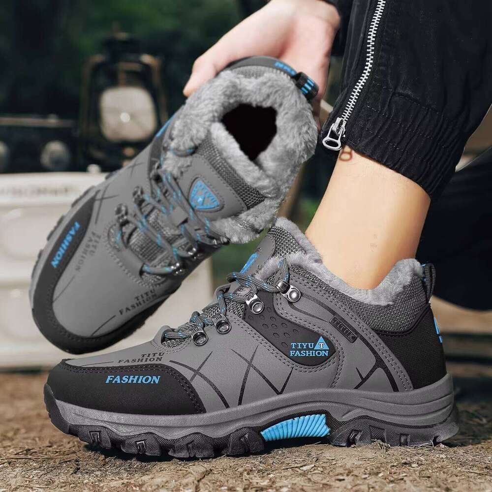 Winter Warm Outdoor Leisure Cotton New Design Fashion Men's Hiking Shoes