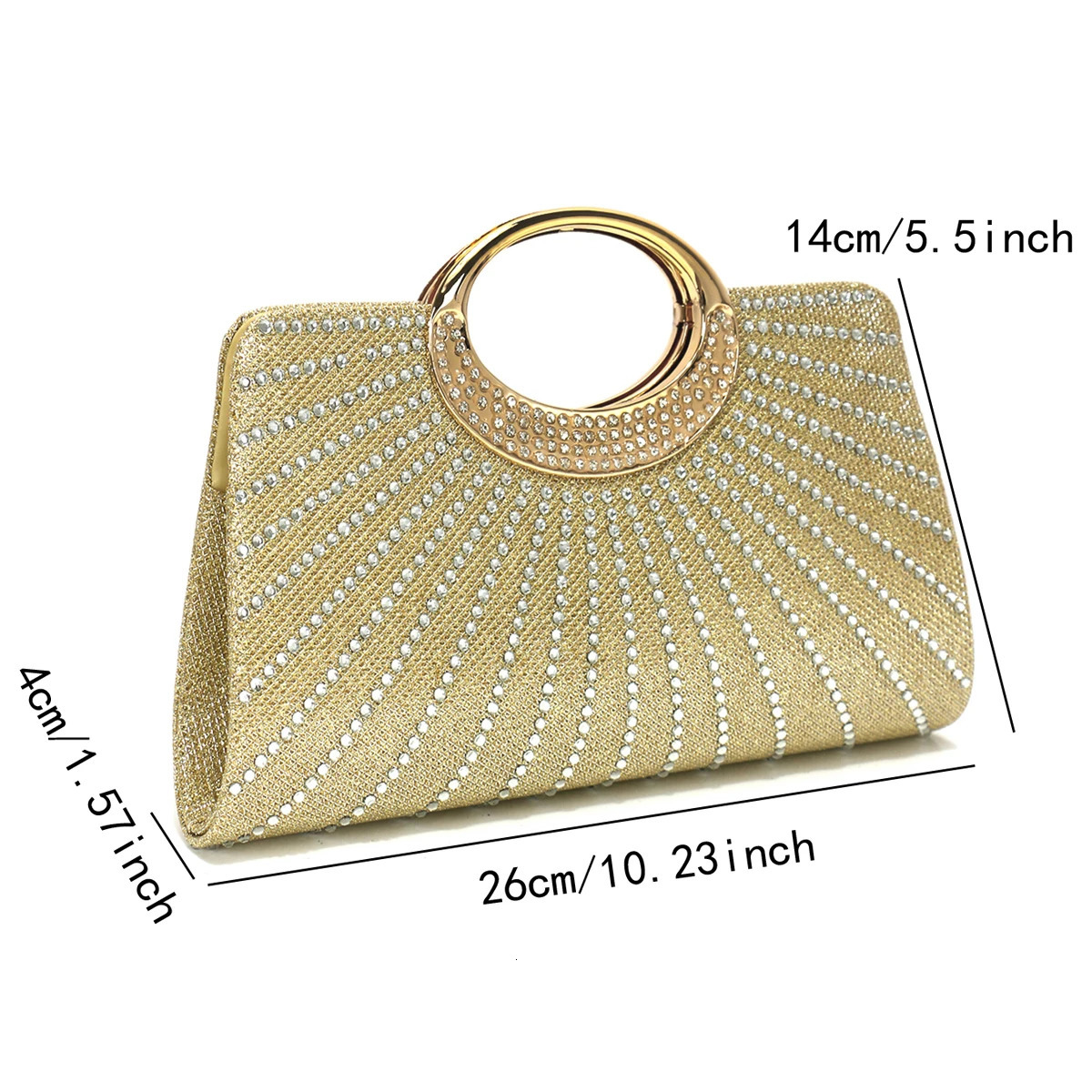 Bucket Design Women Clutch Bags Rhinestones Glitter Handbags With Shoulder Chain Handle Diamonds Purse 250614