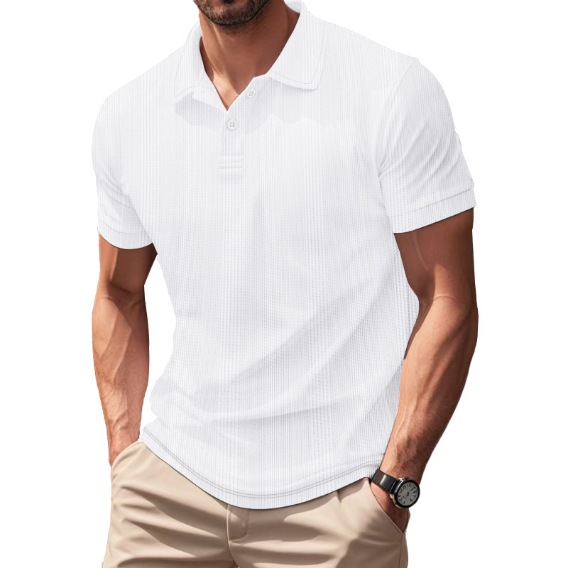 Men's Business polo shirt Sportst shirts Men's British-style golf short-sleeved breathable POLO shirt European code: S-3XL