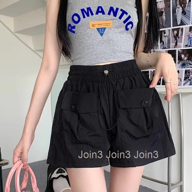 Korean Style Summer Baggy Shorts For Women Loose Short Pants Woman Wholesale Fashion Clothing 2025 Elasticty New In Cheap Luxury