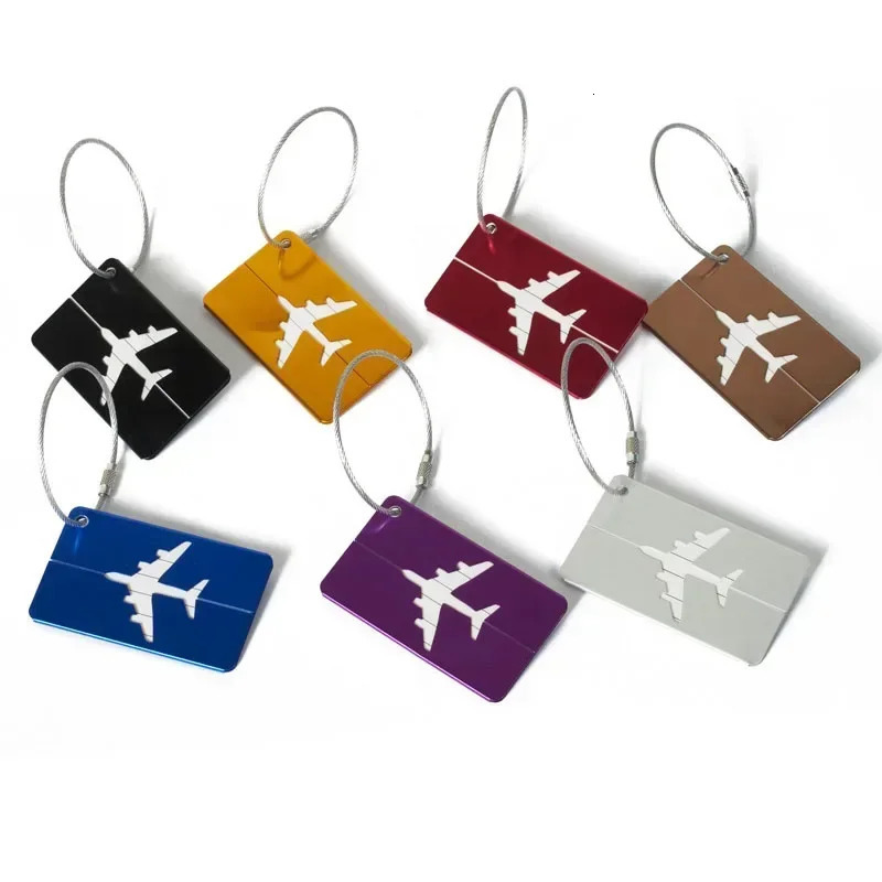 Fashion Metal Travel Luggage Tags Baggage Name Suitcase Address Label Holder Aluminium Alloy Tag Accessories 250616