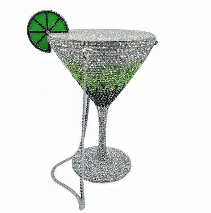 Jewels Martini purse Dia Evening Crystals Bridal Handbag Dinner Clutches jewelry Purses Rhinestone Party Clutch Bags