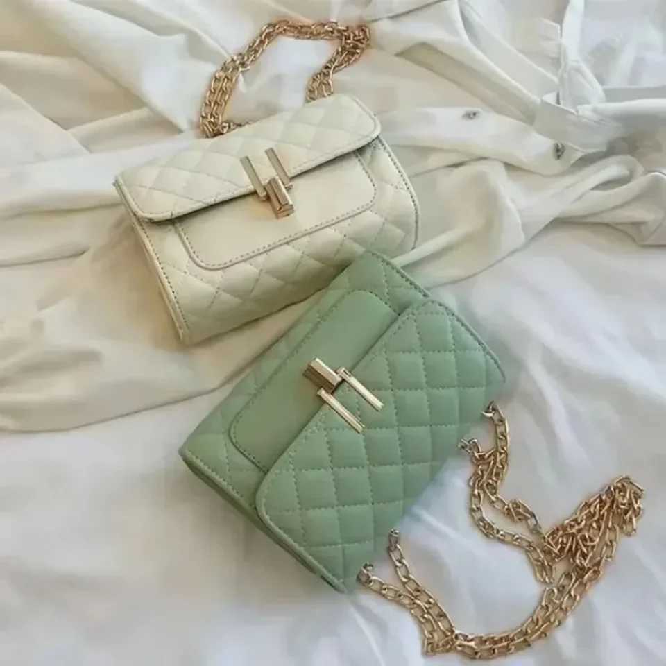 1 Pcs Womens Bag Minimalist Trendy Hot Summer Single Item Chain Shoulder Collar Embroidered Thread Diagonal Multi Functional XJ2520616