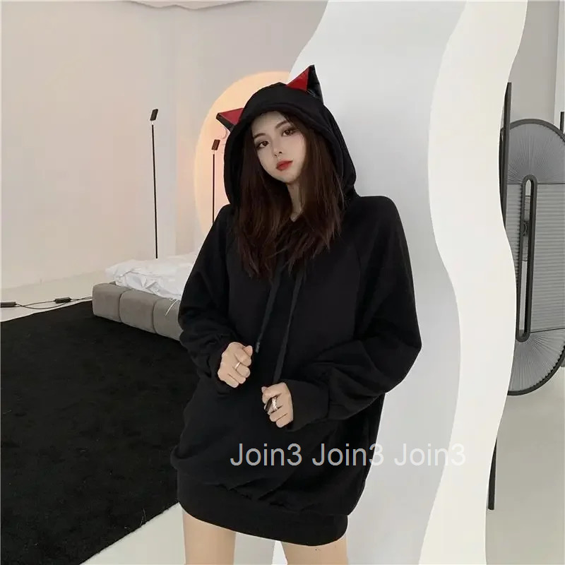 Long Sleeve Trend Female Top Cute Hoodies Cotton Korean Popular Clothes New In Sweat-shirt Xxl Womens Hooded Sweatshirts