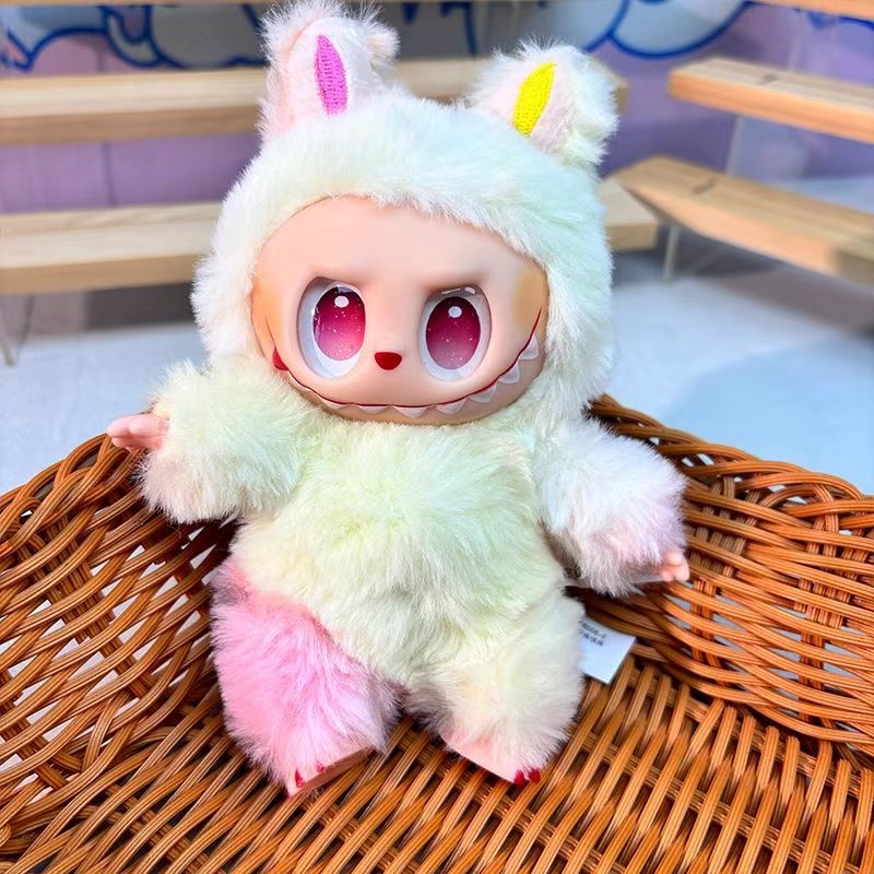 Cute Plush Keychain Animal Plush Keychains Charms Fun Glue Ear La Bu Style Stuffed Animal Keyrings for Couples L2509288SPB