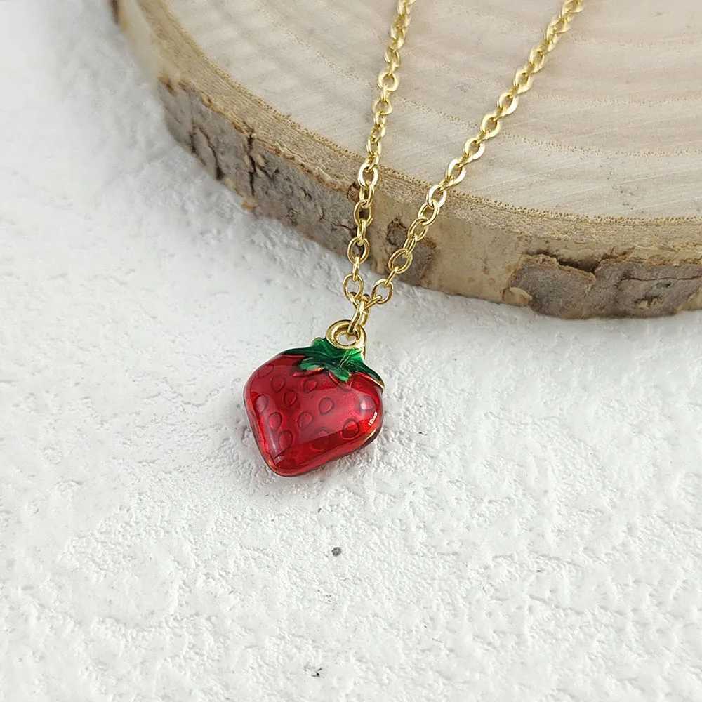 New fun and cute star pattern stainless steel pendant girls enamel necklace high quality wedding party jewelry W250616