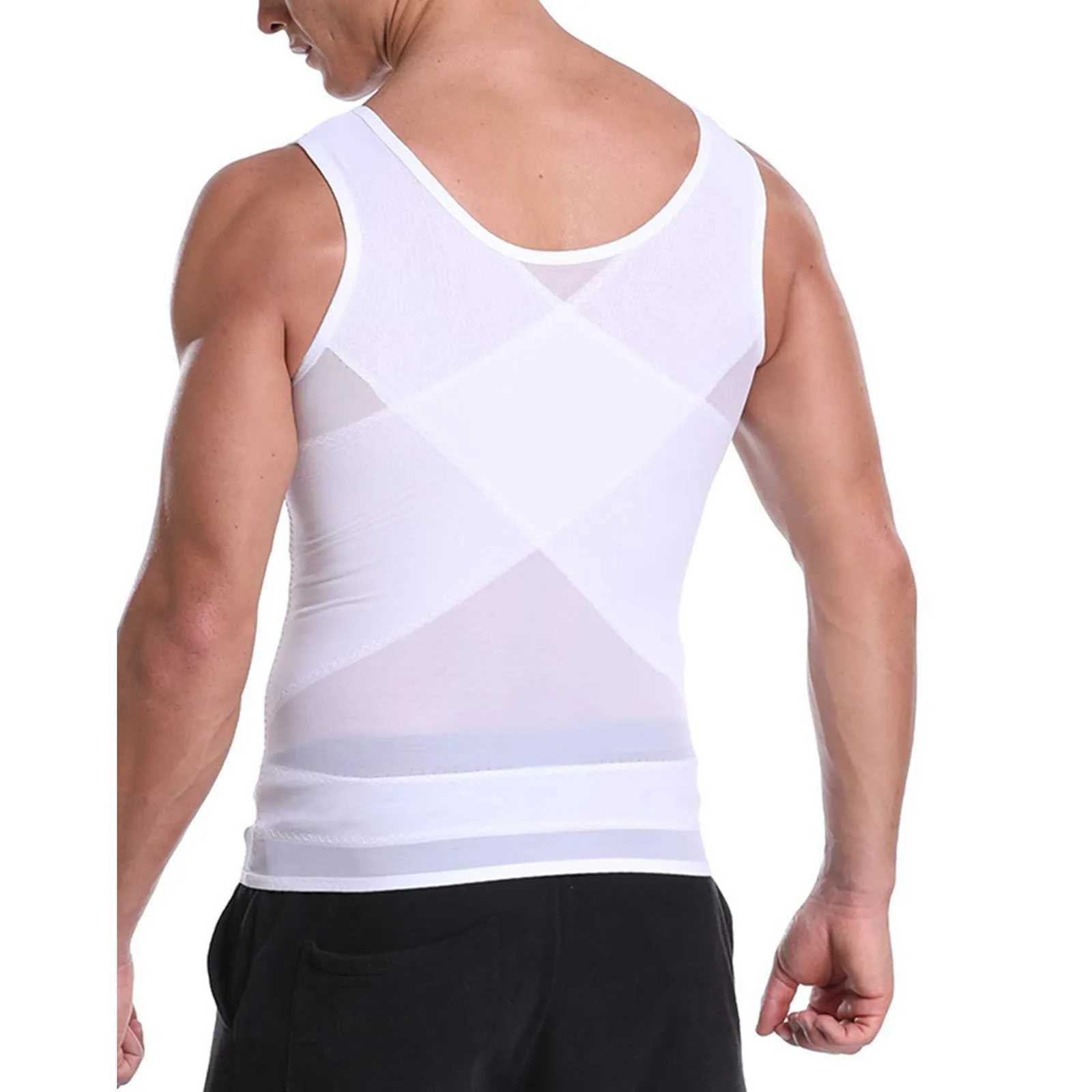 Reductive Girdle Man Slimming Body Shaper Skinny Compression Shirt Men Underwear Fat Burning Abdominal Binder For Man Corset Men W250616